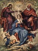 VELAZQUEZ, Diego Rodriguez de Silva y The Coronation of the Virgin jh oil painting artist